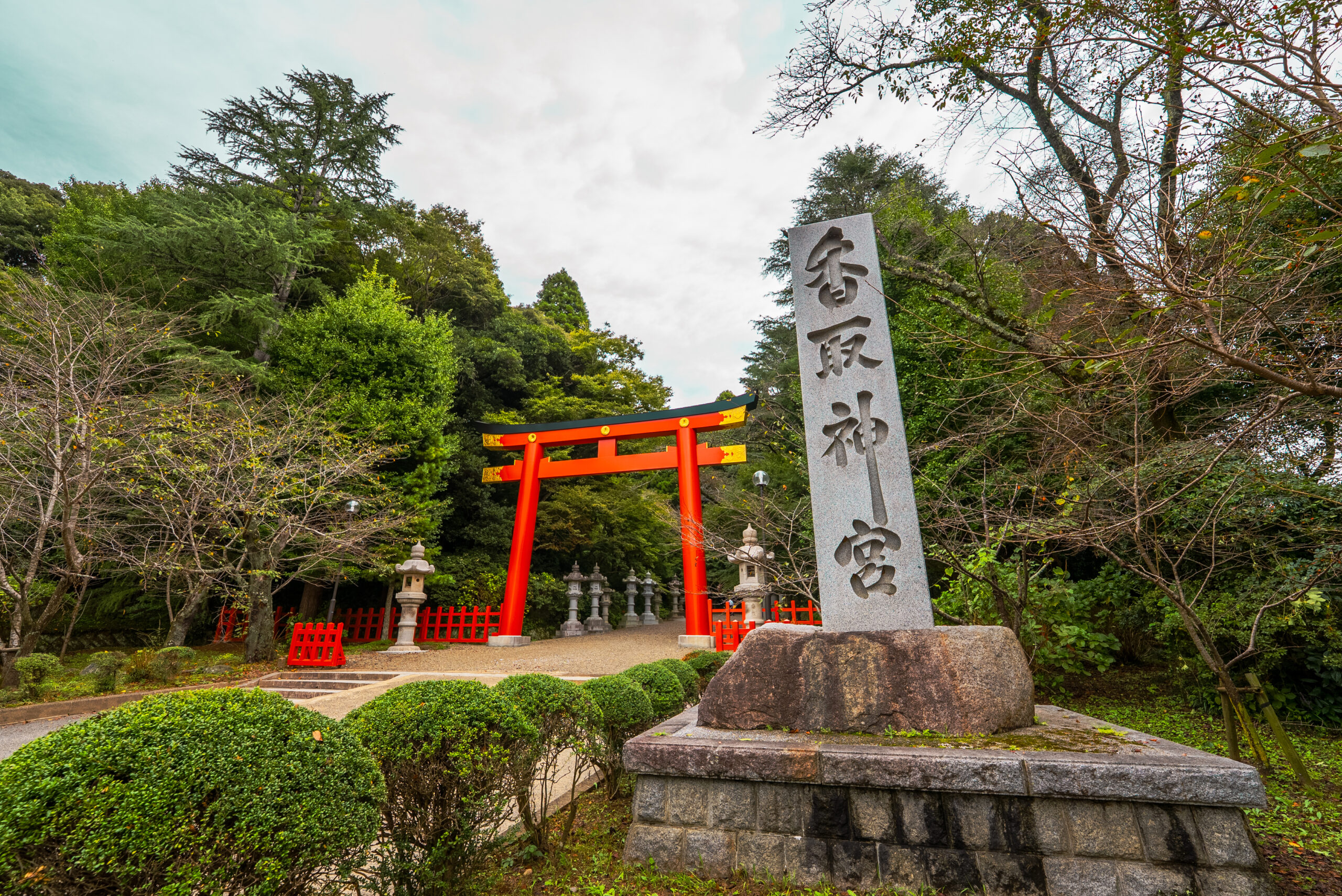 香取神宮の鳥居立替工事を当社で施工いたしました